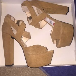 Tan Platform Heels